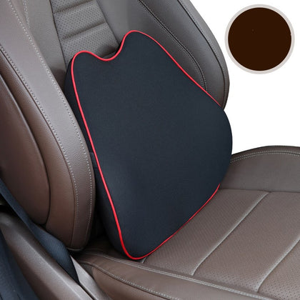 Color: Red waist pillow - Car headrest neck pillow cervical spine pillow seat pillow