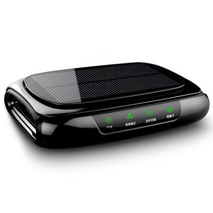 Color: Black, Style: Noble - Solar car air purifier