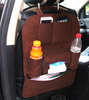 Color: Dark brown - Car storage bag peach heart multi-function back storage bag seat hanging bag car car storage bag anti-dirty