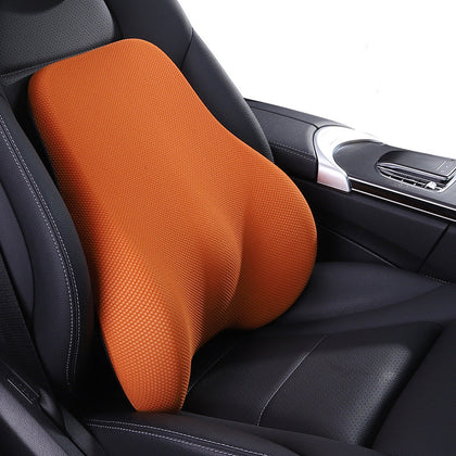 Color: Coffee, style: Waist - Ergonomic Design Car Headrest Lumbar Space Memory Foam Neck Protector
