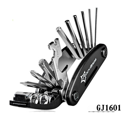 Color: GJ1601 - Mountain Cycle Portable Socket Multipurpose Wrench Bicycle Multi Tool Screwdriver