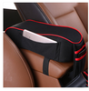 Color: Black red - Car armrest box pad central hand box increase pad universal memory cotton multi-function car modified armrest pad