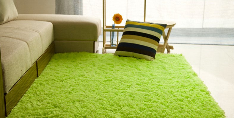 Color: Fruit green, Size: 120x160cm - Living room coffee table bedroom bedside non-slip plush carpet