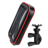 Style: Double button, Size: M - Rainproof TPU Touch Screen Cell Bike Phone Bag Holder Cycling Handlebar Bags MTB Frame Pouch Case
