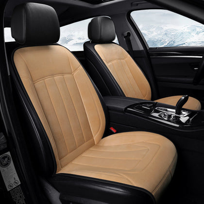 Color: Light brown, Size: Heating - Winter car heating cushion