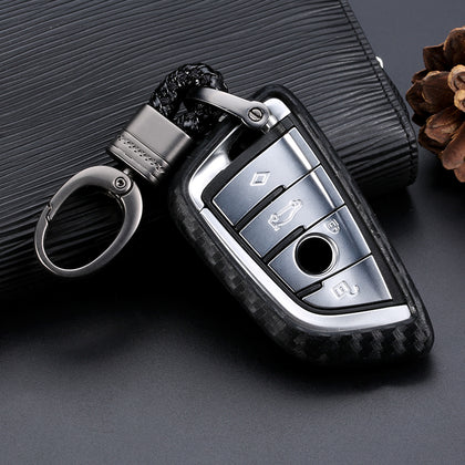 Style: Single bag braided rope - Carbon fiber blade key case cover case