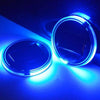 Color: Blue, Size: S, Quantity: 1PC - Solar Powered LED Cup Mats