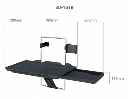 Color: SD 1518 - Car small table board car with rear folding table desk writing desk laptop tablet bracket