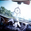 Color: White, Style: Single lap - Dreamcatcher hanging pendant car