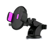 Color: Purple - Car Phone Holder Long Rod Telescopic Car Dashboard Suction Cup Type
