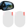 Anti-Moist Waterproof Side Mirror Sticker - Style: Oval, Color: White, Size: 135x98mm