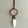 Creative feather car pendant safety car accessories