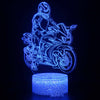 Color: J, Style: Black 7 colors - Motorcycle night light