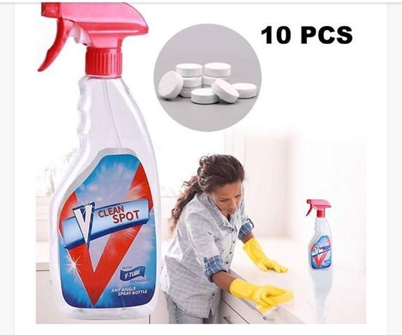 Quantity: RED10pcs+bottle buy 7 - Multi-functional effervescent spray cleaner new hot deal with bottle