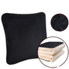 Color: Black - Car pillow quilt dual-use thickened nap in winter