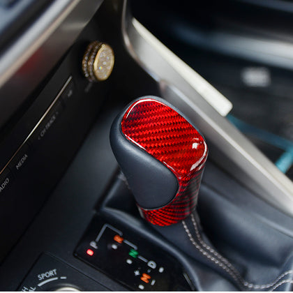 Color: Red - Lexus Carbon Fiber Gear Headgear NX200300 Retrofit 300h ES200250 RX300 450hI