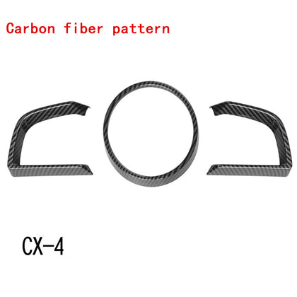 Color:  cx4Carbon fiber - Dashboard Decoration Modified Car Interior Instrument Surface Frame