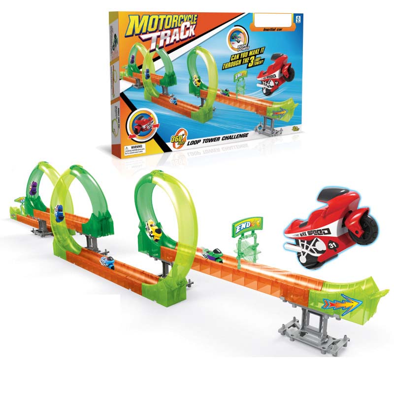 style: B - Mini Track Roller Coaster Racing Motorcycle Children's Toy