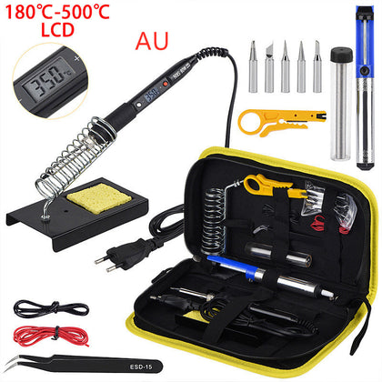 Color: Black, Model: AU - Constant temperature soldering iron Kit
