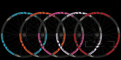 Color: Pink, Size: Custom made - Mountain Bike Reflective Sticker Bike Sticker
