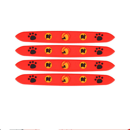 Color: Red, style: F - Car Lucky Cat Door Bowl Handle Handle Sticker