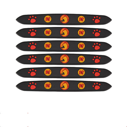 Color: Black, style: E - Car Lucky Cat Door Bowl Handle Handle Sticker