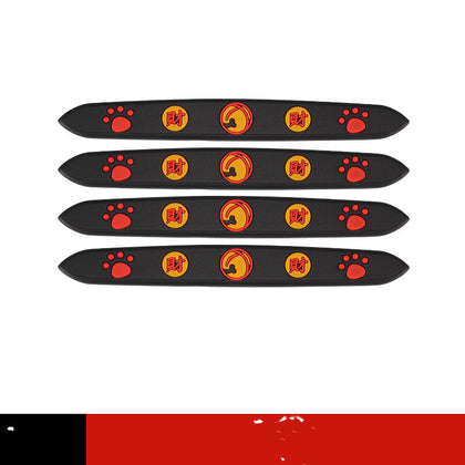 Color: Black, style: F - Anti-Collision Strip For Car Door Bowl Handle Handle