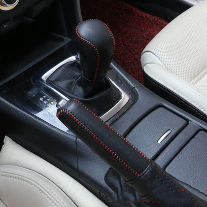 Color: Red set - Fashionable Mazda 3 Enxie Handbrake Cover