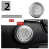 Color: 2 silver onekey start sticker - Multimedia knob button sticker