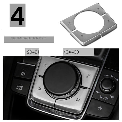 Color: 4 silver multimedia sticker - Multimedia knob button sticker
