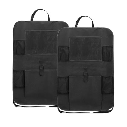 Color: Black2PC - New Amazon Explosive Multi-pocket Rear Seat Kickproof Car Storage Bag