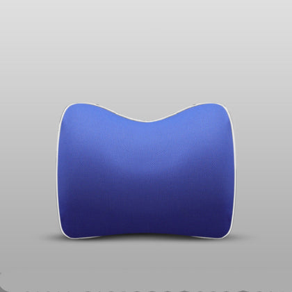 Color: Blue, Style: Headrest - Memory foam car headrest lumbar support