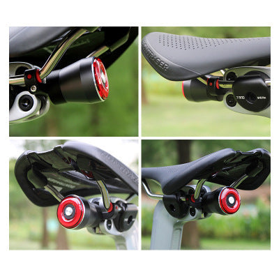 style: Seat cushion and seatpost - Smart Brake Tail Light Bicycle Usb Rechargeable Tail Light Bicycle Road Bike Seat Cushion Seat Pole Light Safety Warning Light