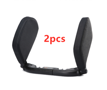 Color: Black 2pcs - Car sleeping side pillow