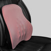 Color: Pink, style: Waist - Car Electric Headrest Car Seat Electric Lumbar Cushion Memory Foam Lumbar Support Massage Headrest Lumbar Cushion Set