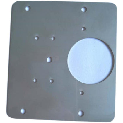 Color: sliver, style: Two slice, Size: Long8styles9thick1.2 - Cabinet Door Hinge Fixing Plate
