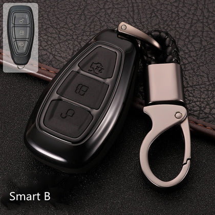 Color: Smart black - Fox Key Cover 2018 Ford Maverick Wing Bo Car Key Case 15 Models Special Silicone Shell Buckle For Fox