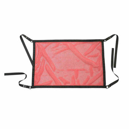 Color: Pink - Car Roof Storage Net Car Storage Bag Car Roof Net Pocket Storage Car Luggage Clothing Storage Bag Pendant