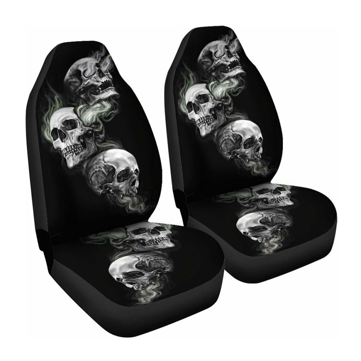 Color: 6 color, style: single - Car Seat Cover All-Inclusive Classic Skull Printing Universal Cross-Border Amazon Ebaywish Aliexpress Hot Style