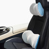 Color: A, style: Suit - Memory Foam Car Headrest Lumbar Support Set