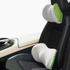 Color: B, style: Suit - Memory Foam Car Headrest Lumbar Support Set