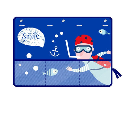 New Car Sunshade With Net Bag Multifunctional Storage Sunscreen Storage Bag Cartoon Car Sucker Curtain
