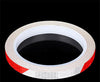 Color: Red white - Decorative Stickers Motorcycle Reflective Stickers