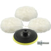 Size: 100mm, Color: White - Buffer-Kit Discs-Accessories Polisher Car-Body Wool