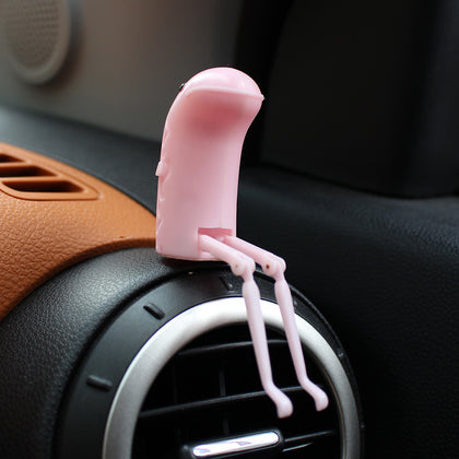 Color: Pink - Car Creative Air Outlet And Leg Shaking Aromatherapy Ornaments