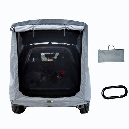 Car Trunk Extension Tent At The Rear Of The Car - Color: silver gray, style: Basics, capacity: XL