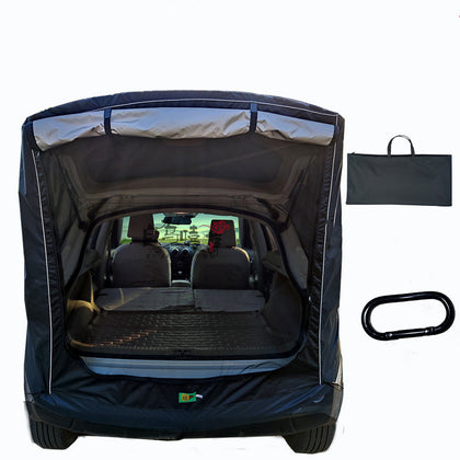 Car Trunk Extension Tent At The Rear Of The Car - Color: Premium black, style: Basics, capacity: L