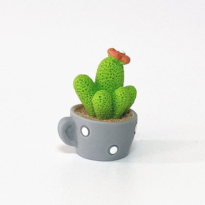 Color: C - Animal Cactus Small Potted Resin Car Decoration