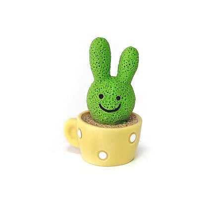 Color: E - Animal Cactus Small Potted Resin Car Decoration