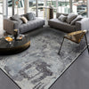 Color: Gray 100x160cm - On Behalf Of The New Chinese Style Abstract Cement Gray Ink And Wash Short Crystal Velvet Bedroom Door Living Room Floor Mat Carpet